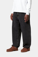 Carhartt WIP Aaron Pant 100% Cotton 'Smith' Denim, 13.5 oz (Black stone washed)