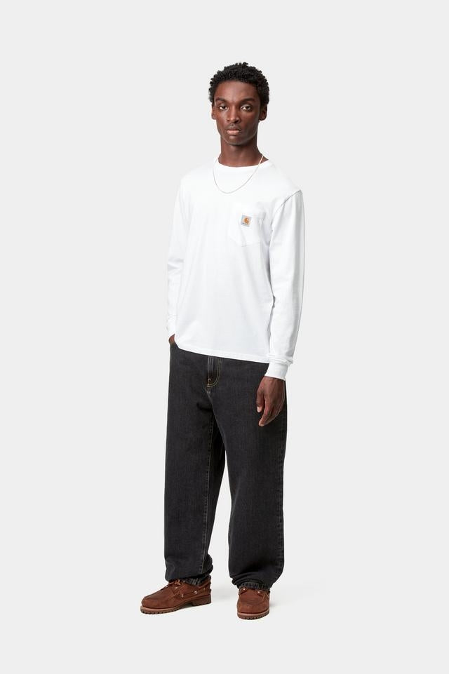 Carhartt WIP Aaron Pant 100% Cotton 'Smith' Denim, 13.5 oz (Black stone washed)