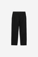Carhartt WIP Simple Pant Polyester/Cotton Denison Twill, 8.8 oz (Black Rinsed)