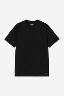 Carhartt WIP Standard Crew Neck T-shirt Cotton Single Jersey, 140 g/m² (Black + Black)