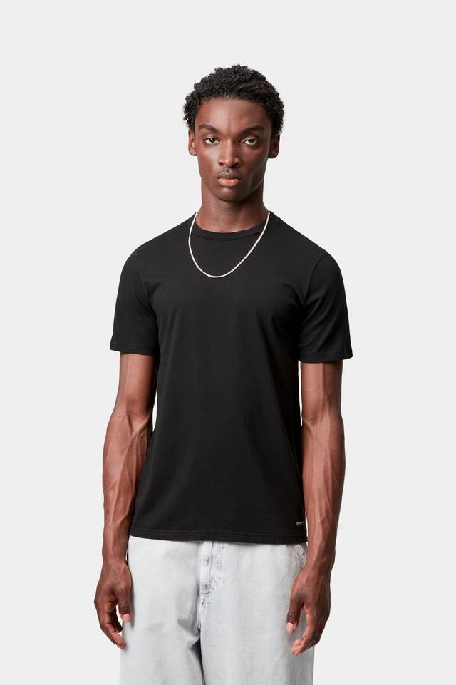 Carhartt WIP Standard Crew Neck T-shirt Cotton Single Jersey, 140 g/m² (Black + Black)