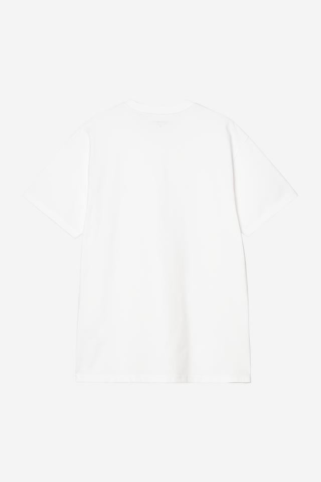 Carhartt WIP S/S Chase T-Shirt 100% Cotton Combed Single Jersey, 235 g/m² (White / Gold)