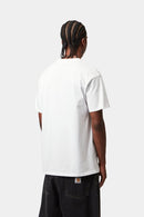 Carhartt WIP S/S Chase T-Shirt 100% Cotton Combed Single Jersey, 235 g/m² (White / Gold)
