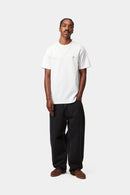 Carhartt WIP S/S Chase T-Shirt 100% Cotton Combed Single Jersey, 235 g/m² (White / Gold)