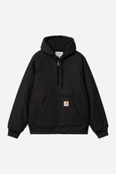 Carhartt WIP Active Jacket 100% Cotton 'Dearborn' Canvas, 11.3 oz (Black rigid)