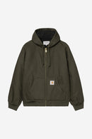 Carhartt WIP Active Jacket 100% Cotton 'Dearborn' Canvas, 11.3 oz (Olive rigid)