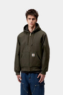 Carhartt WIP Active Jacket 100% Cotton 'Dearborn' Canvas, 11.3 oz (Olive rigid)