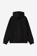 Carhartt WIP Hooded American Script Jacket Cotton/Polyester Sweat, 420 g/m² (Black)