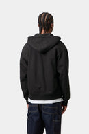 Carhartt WIP Hooded American Script Jacket Cotton/Polyester Sweat, 420 g/m² (Black)