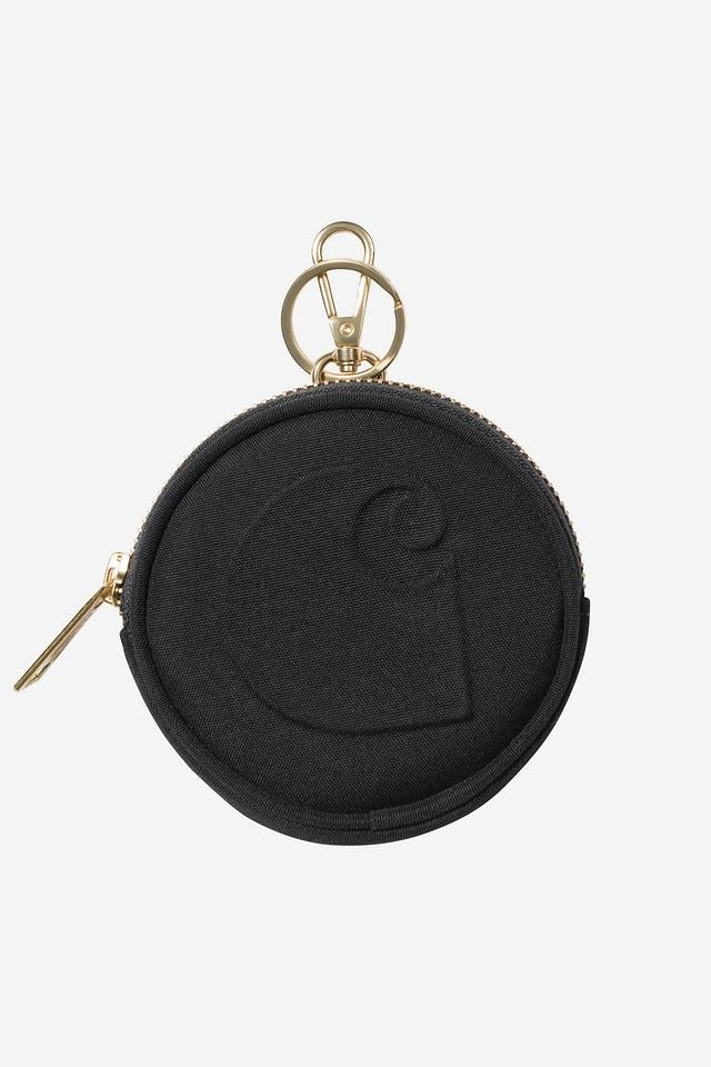 Carhartt WIP Clarton Zip Wallet Nylon Canvas, 7.2 oz (Black)