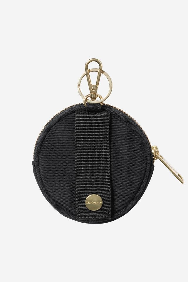 Carhartt WIP Clarton Zip Wallet Nylon Canvas, 7.2 oz (Black)