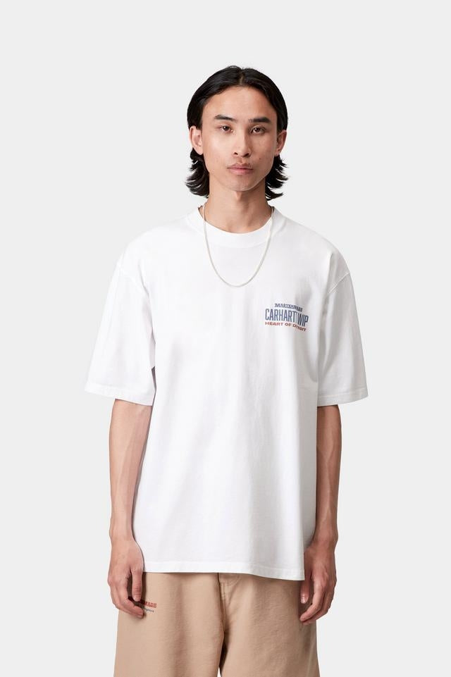 Carhartt WIP S/S Arcan T-Shirt (White heavy stone wash)