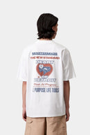 Carhartt WIP S/S Arcan T-Shirt (White heavy stone wash)