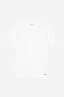 Carhartt WIP Standard Crew Neck T-shirt Cotton Single Jersey, 140 g/m² (White + White)
