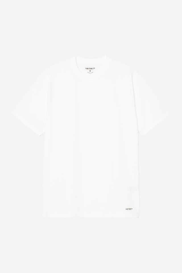 Carhartt WIP Standard Crew Neck T-shirt Cotton Single Jersey, 140 g/m² (White + White)