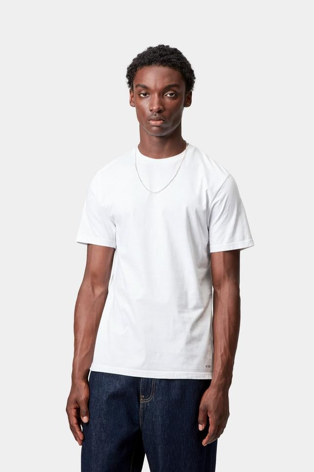 Carhartt WIP Standard Crew Neck T-shirt Cotton Single Jersey, 140 g/m² (White + White)