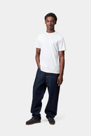 Carhartt WIP Standard Crew Neck T-shirt Cotton Single Jersey, 140 g/m² (White + White)