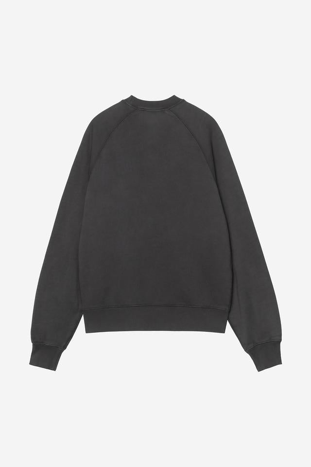 Carhartt WIP W' Hudson Sweat Cotton Sweat, 420 g/m² (Black chalk wash)