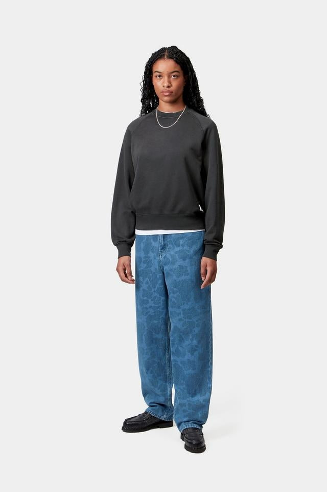 Carhartt WIP W' Hudson Sweat Cotton Sweat, 420 g/m² (Black chalk wash)