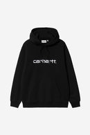 Carhartt WIP W' Hooded Carhartt Cotton/Polyester Sweat, 340 g/m² (Black / White)