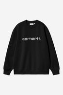 Carhartt WIP W' Carhartt Sweat Cotton/Polyester Sweat, 340 g/m² (Black / White)