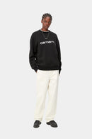 Carhartt WIP W' Carhartt Sweat Cotton/Polyester Sweat, 340 g/m² (Black / White)