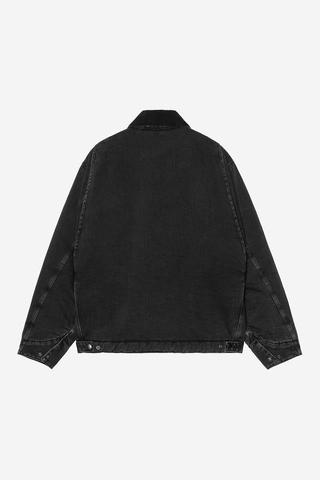 Carhartt WIP OG Detroit Jacket Organic Cotton Maitland Denim, 13.5 oz (Black / Black stone washed)