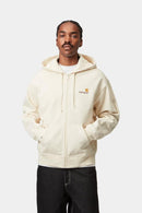 Carhartt WIP Hooded American Script Jacket Cotton/Polyester Sweat, 420 g/m² (Natural)