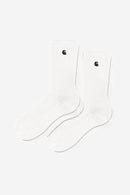 Carhartt WIP Madison Pack Socks Cotton/Polyester/Elastane White / Black + White / Black)