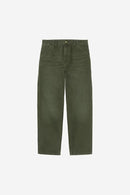 Carhartt WIP Single Knee Pant Organic Cotton Dearborn Canvas, 12 oz (Olive stone canvas)