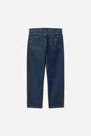 Carhartt WIP Aaron Pant 100% Cotton 'Smith' Denim, 13.5 oz (Blue stone washed)