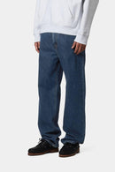 Carhartt WIP Aaron Pant 100% Cotton 'Smith' Denim, 13.5 oz (Blue stone washed)