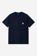 Carhartt WIP S/S Pocket T-Shirt Cotton Single Jersey, 190 g/m² (Dark Navy)