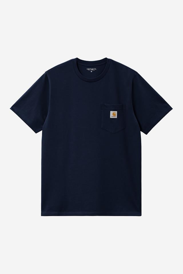 Carhartt WIP S/S Pocket T-Shirt Cotton Single Jersey, 190 g/m² (Dark Navy)