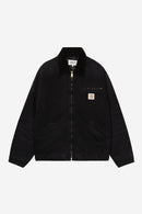 Carhartt WIP OG Detroit Jacket Organic Cotton Dearborn Canvas, 12 oz (Black / Black stone canvas)