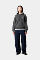 Carhartt WIP W' Hooded Nelson Cotton Sweat, 370 g/m² (Black garment dyed)