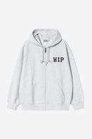 Carhartt WIP Hooded Mini Wip Sweat Jacket Cotton/Polyester Sweat, 450 g/m² (Ash Heather stone washed)