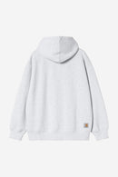 Carhartt WIP Hooded Mini Wip Sweat Jacket Cotton/Polyester Sweat, 450 g/m² (Ash Heather stone washed)