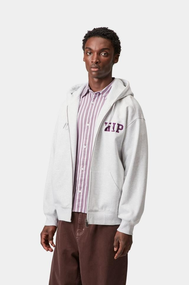 Carhartt WIP Hooded Mini Wip Sweat Jacket Cotton/Polyester Sweat, 450 g/m² (Ash Heather stone washed)