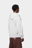 Carhartt WIP Hooded Mini Wip Sweat Jacket Cotton/Polyester Sweat, 450 g/m² (Ash Heather stone washed)