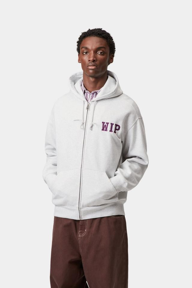 Carhartt WIP Hooded Mini Wip Sweat Jacket Cotton/Polyester Sweat, 450 g/m² (Ash Heather stone washed)