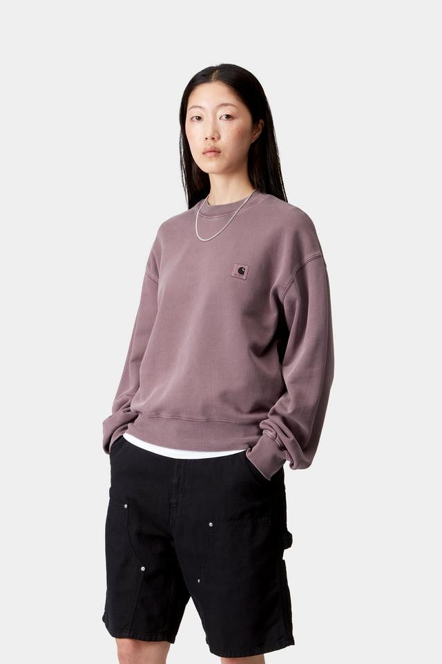 Carhartt WIP W' Nelson Sweatshirt Cotton Sweat, 370 g/m² (Phlox garment dyed)