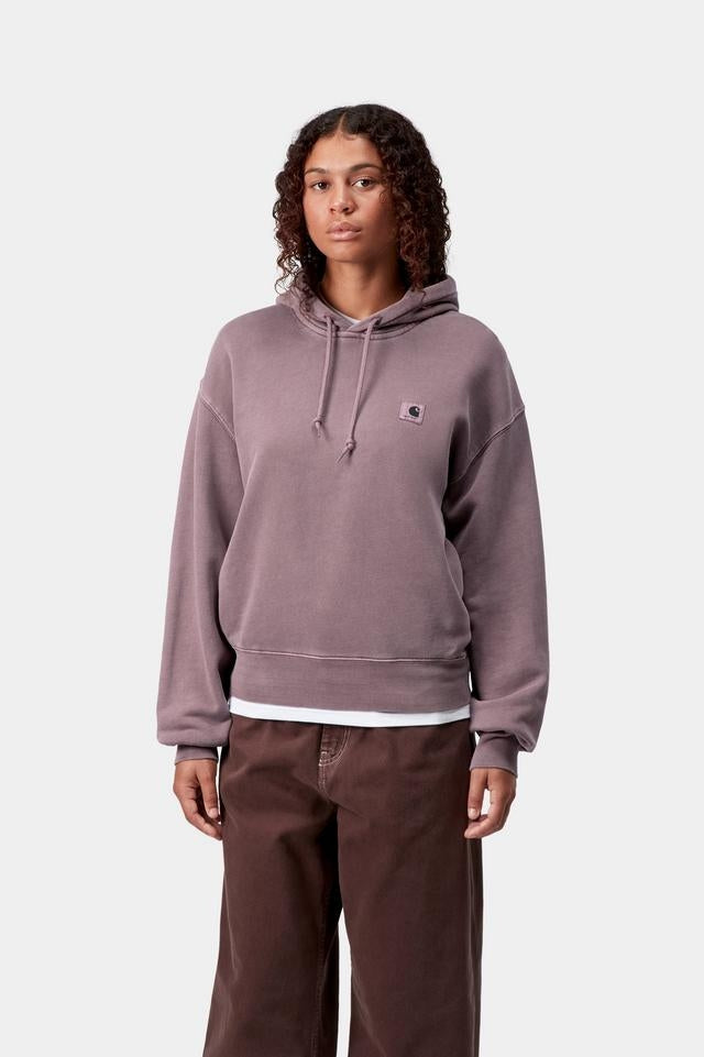 Carhartt WIP W' Hooded Nelson Sweat Cotton Sweat, 370 g/m² (Phlox garment dyed)