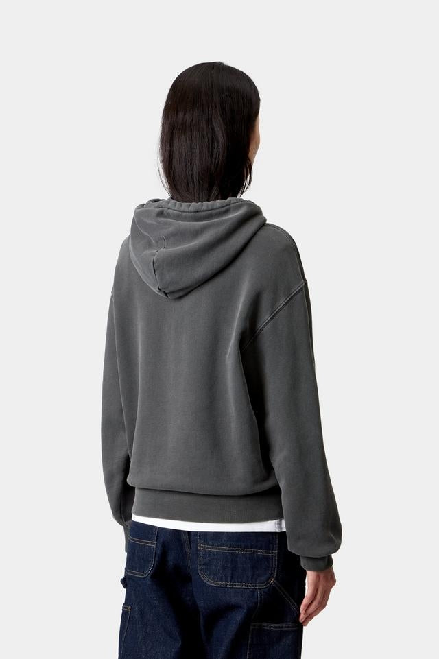 Carhartt WIP W' Hooded Nelson Sweat Cotton Sweat, 370 g/m² (Black garment dyed)
