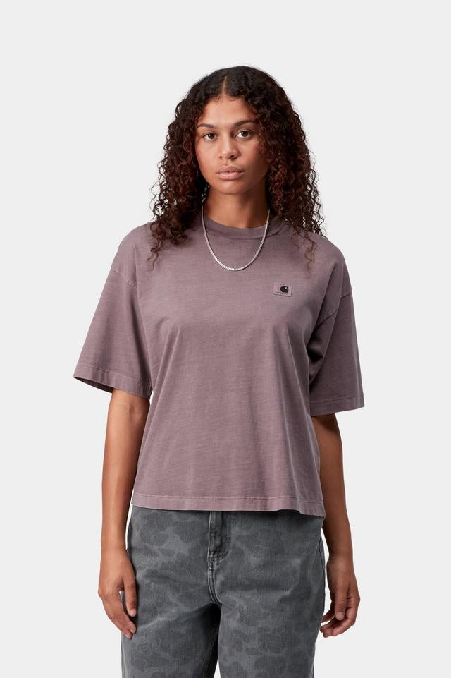 Carhartt WIP W' S/S Nelson T-Shirt Organic Cotton Single Jersey, 165 g/m² (Phlox garment dyed)