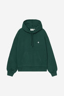 Carhartt WIP W' Hooded Casey Sweatshirt Cotton Sweat, 420 g/m² (Dark Fir / Silver)