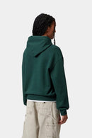 Carhartt WIP W' Hooded Casey Sweatshirt Cotton Sweat, 420 g/m² (Dark Fir / Silver)