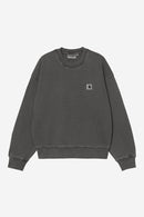 Carhartt WIP W' Nelson Sweatshirt Cotton Sweat, 370 g/m² (Black garment dyed)