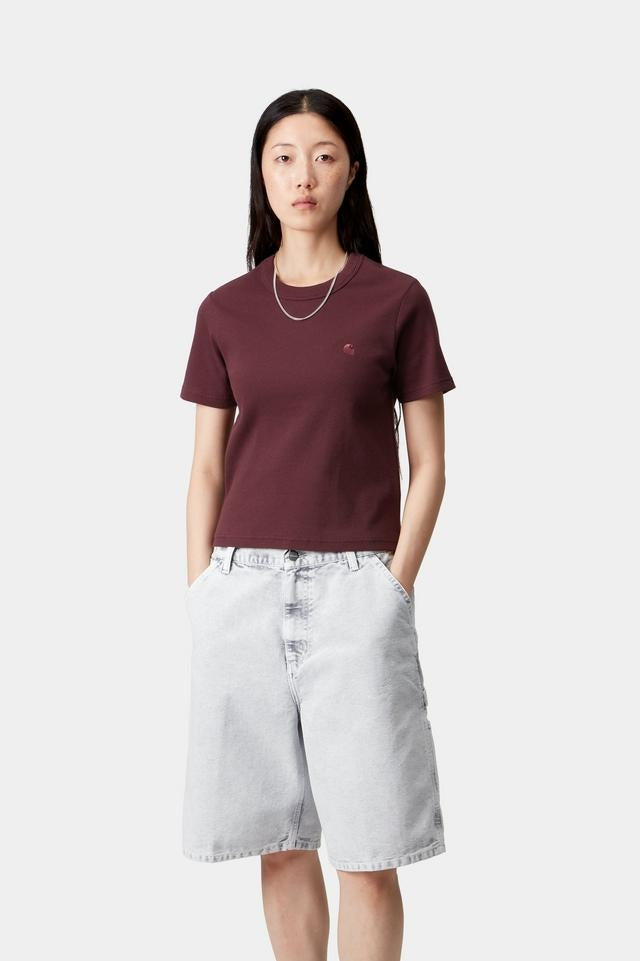 Carhartt WIP W' S/S Philipa T-Shirt Cotton/Elastane Ribbing 2X1, 245 g/m² (Rondo)