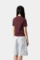 Carhartt WIP W' S/S Philipa T-Shirt Cotton/Elastane Ribbing 2X1, 245 g/m² (Rondo)